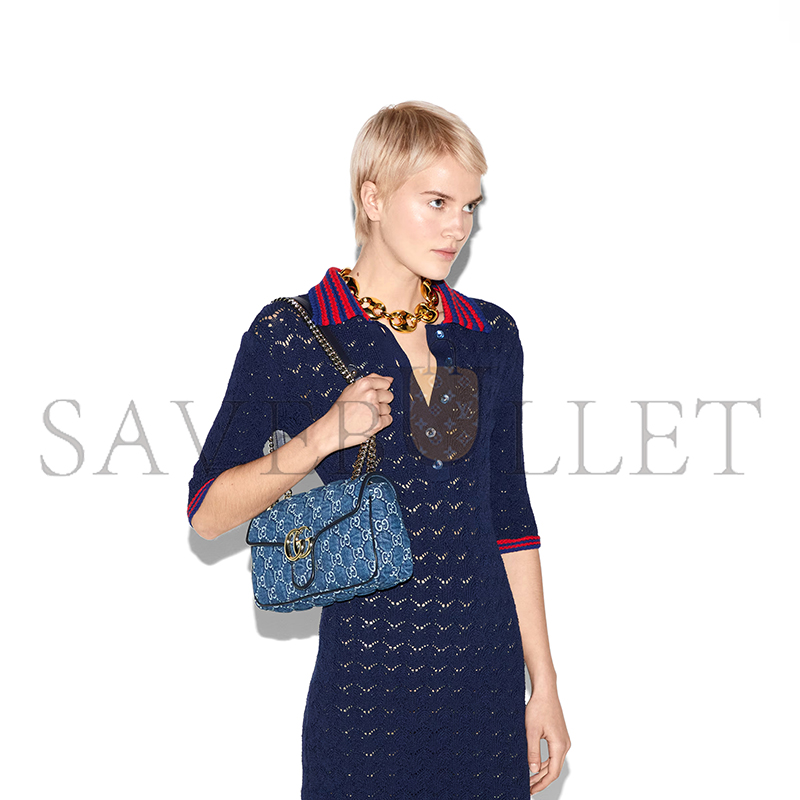 GUCCI GG MARMONT SMALL SHOULDER BAG 443497 (26*15*7cm)